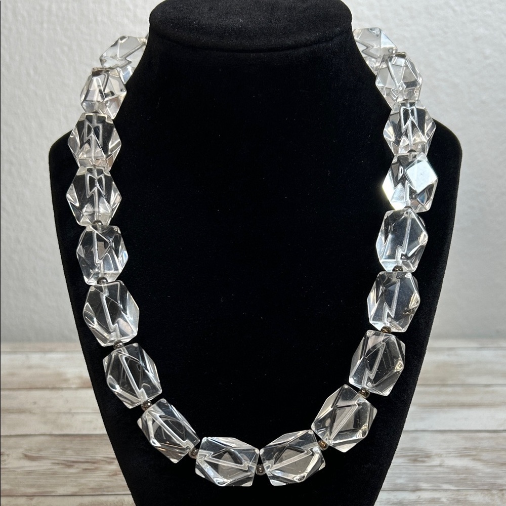 GORGEOUS 925 Silver and Chunky Crystal Necklace